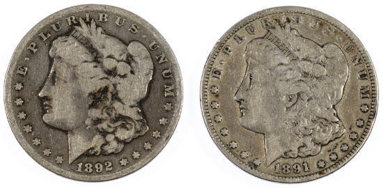 1891-CC, 1892-CC $1