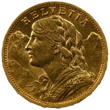 Switzerland: 1930-B 20 Franc Gold