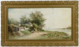 Hendrik-Dirk Kruseman Van Elten (American, 1829-1904) Watercolor