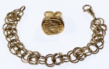 14k Gold Bracelet and Signet Ring