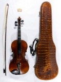 Violin in Leather Case