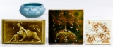 Rookwood Vase and Wall Tile Assortment