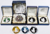 Baccarat Millefiori Zodiac Symbol Glass Paperweight