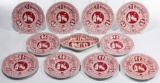 Copeland Spode 'Greek Key - Red' Salad Plate Collection