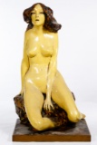 Frank Gallo (American, b.1933) 'Seated Nude' Sculpture