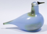 Nuutajarvi Art Glass Blue Bird