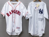 Alex Rodriguez Autograhed Yankees and Rangers Jerseys