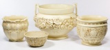 Weller Pottery 'Clinton Ivory' Planter Assortment