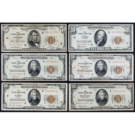 1929 National FRN Assortment