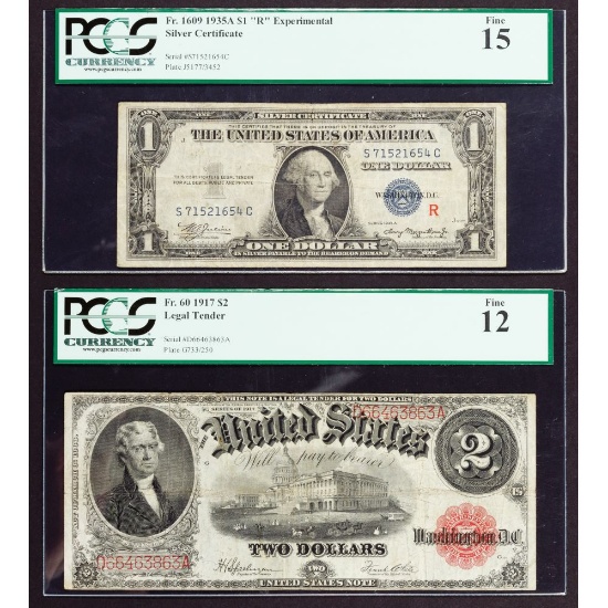 1935-A $1 'R' Experimental Note F-15 PCGS