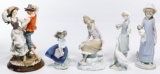 Lladro and Armani Figurine Assortment