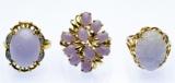 14k Gold and Semi-Precious Gemstone Ring Assortment