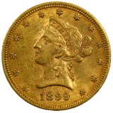 1899 $10 Gold AU