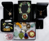 Sterling Silver and Semi-Precious Gemstone Pendant and Necklace Assortment