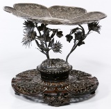 Asian Silver Mounted Platter