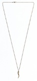 14k Gold Necklace and Pendant