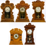 Wood Mantel Clock Assortment