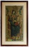 Unknown Artist (European, 20th Century) Russian Icon Style Print on Canvas