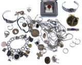 14k Gold, 10k Gold and Sterling Silver Jewelry Assortment