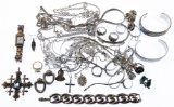 Sterling Silver and European Silver (800) Jewelry Assortment