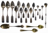 Coin Silver (900) and European Silver (800) Flatware Assortment