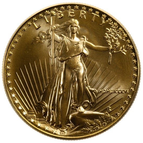 1986 $50 Gold American Eagle Unc.