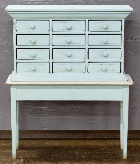 Painted Oak Postmaster Desk