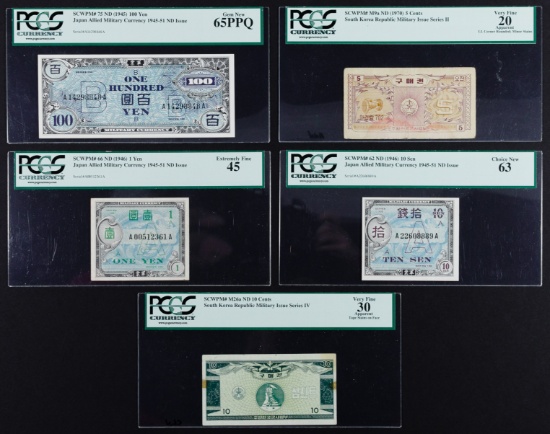 Japan: Military PCGS Currency Assortment