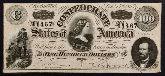 Confederate $100 Note