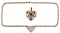 14k Bi-color Gold Necklace and Pendant
