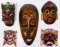 Souvenir Wood Mask Assortment