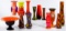 Czechoslovakian Style Art Glass Assortment