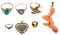 14k Gold, 10k Gold and Semi-precious Gemstone Jewelry Assortment