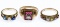 10k Gold and Gemstone Ring Assortment