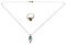 14k Gold and Emerald Ring and Pendant