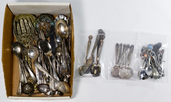 Silverplate Hollowware and Flatware Assortment