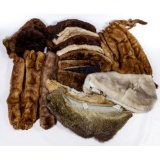 Fur Stole, Collar, Scarf, Hat and Scrap Assortment