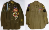 World War II US Army Uniforms with Medals