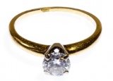 14k Gold and Diamond Ring