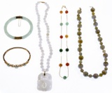 14k Gold Jadeite Jade Jewelry Assortment