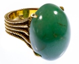 14k Gold and Jadeite Jade Ring