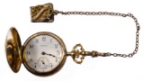 Elgin 14k Multi-color Gold Hunter Case Pocket Watch