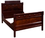 Eastlake Mahogany and Walnut Full Size Bed