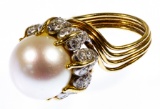 Jean Schlumberger for Tiffany 18k Gold and Pearl Ring