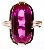 14k Gold (Russian 583) and Semi-Precious Gemstone Ring