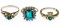 14k Gold and Gemstone Rings