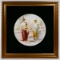 Hand Painted Round Porcelain Plaque