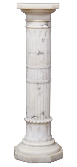 Carved Marble Pedestal