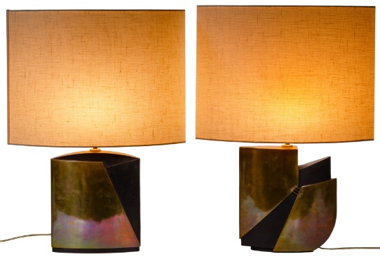 Esa Fedrigolli Brass Table Lamps