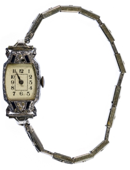 Goering 18k White Gold Case Wrist Watch
